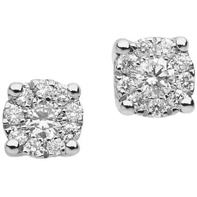 Orecchini Comete Donna Aurora in Oro bianco Diamante 0.14 Ct ORB831 - ORB831